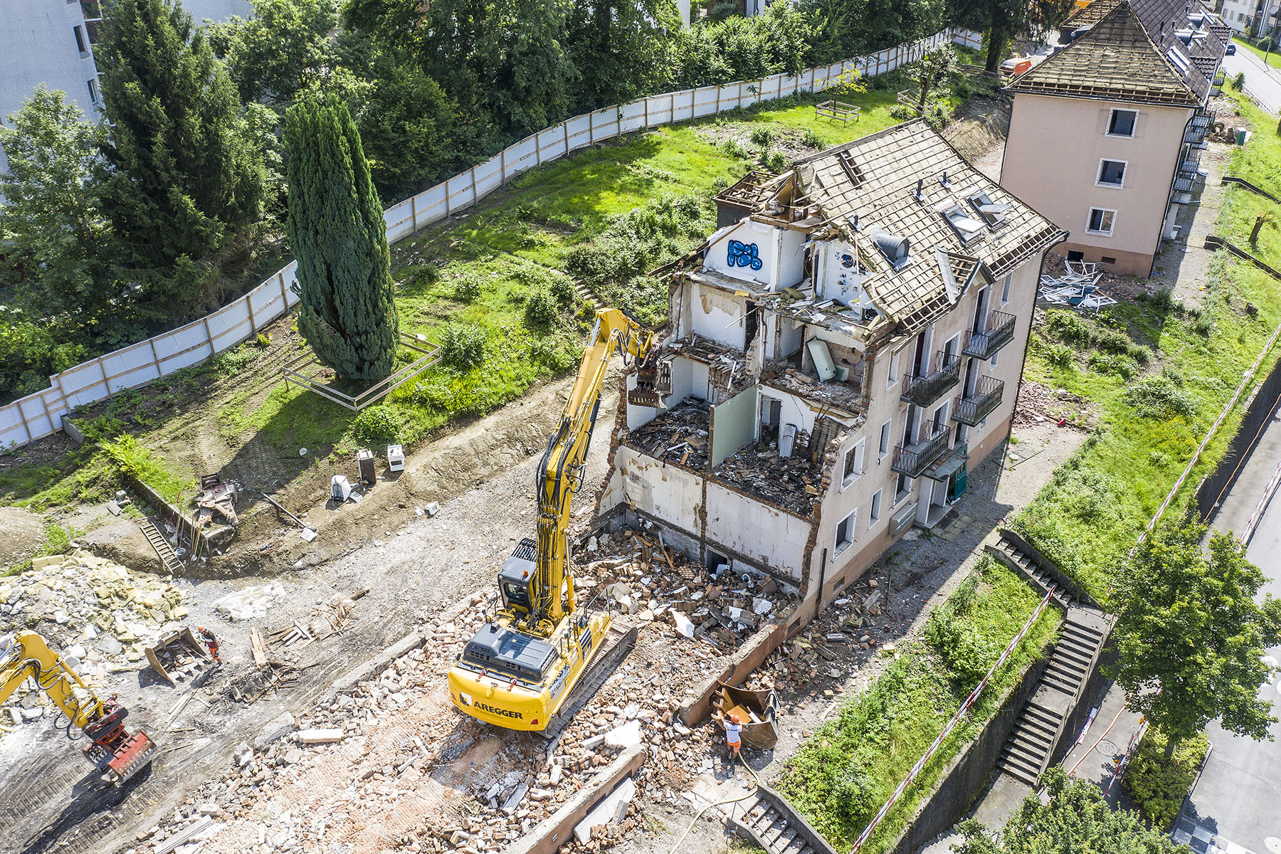 02-tiefbau-luzern-liebellenstrasse-aushub