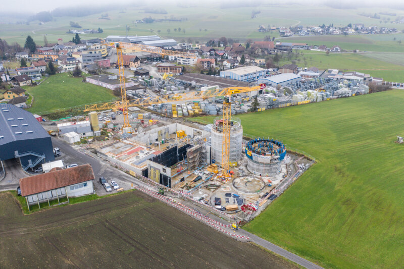 Aregger Hochbau Rickenbach Neubau Biogasanlage Huebmattstrasse