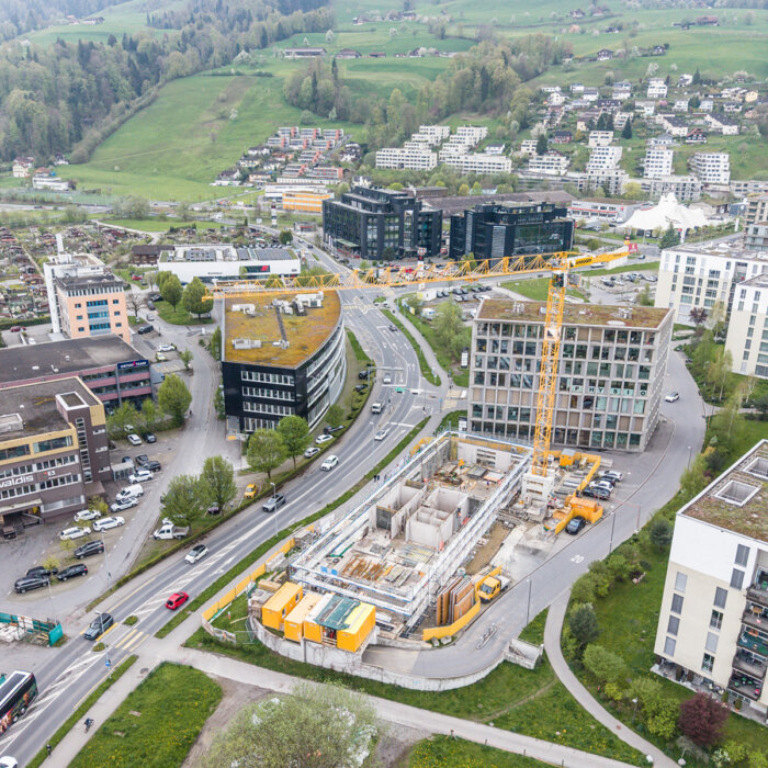 Aregger Hochbau kriens neubau komptenzzentrum ringstrasse