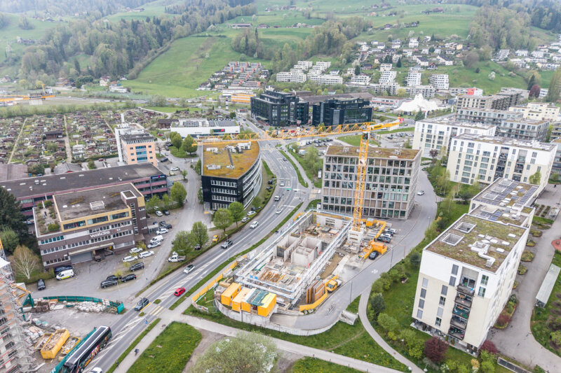 Aregger Hochbau kriens neubau komptenzzentrum ringstrasse