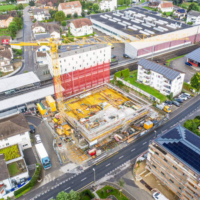 Aregger Hochbau Nebikon Gleis 4 Neubau