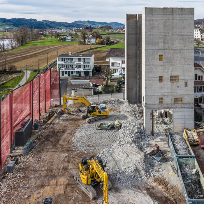 Aregger Rueckbau gelfingen teilrueckbau silo