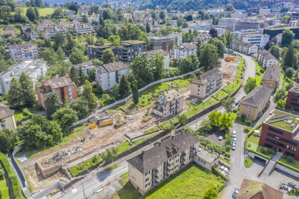 01 tiefbau luzern liebellenstrasse aushub