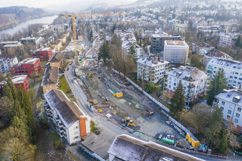 Aregger Tiefbau Referenzen Luzern Libellenstrasse 10 28 Aushub 01