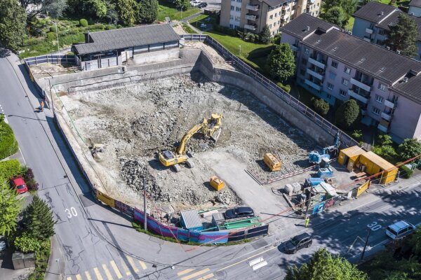 01 tiefbau luzern wesemlin aushub