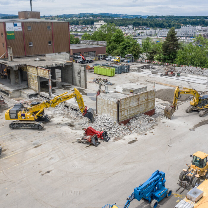 Aregger Tiefbau luzern rueckbau lueg