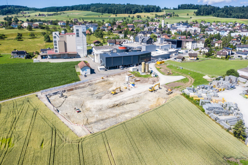 Aregger Tiefbau Rickenbach Biogasanlage Aushub 01