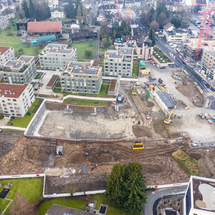 Aregger Tiefbau Sursee WUEB Muenster Vorstadt Aushub