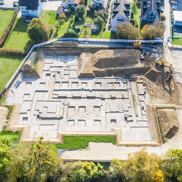 Aregger Tiefbau Wangen bei Olten 4 MFH Muhrmatt Aushub 01