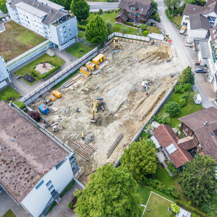 Aregger Tiefbau Buchrain Neubau Alterszentrum Oase Huebeliweg 01